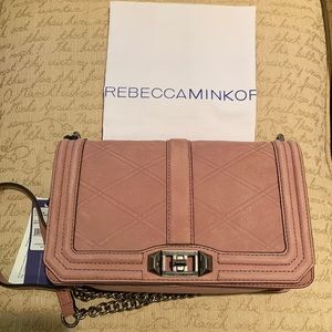 NWT Rebecca Minkoff Love Crossbody Purse, Color:  Berry Smoothie, Retail $295